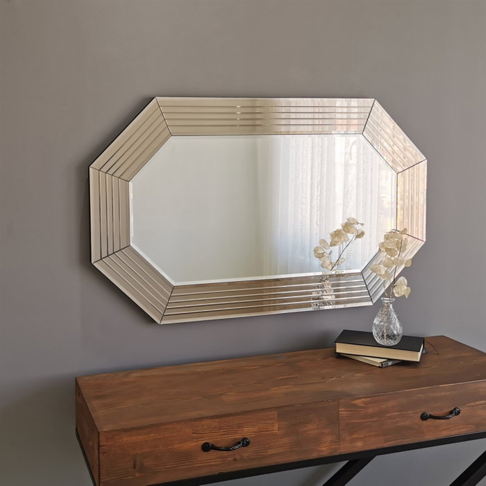 Hanah Home Espejo de Bronce A312Y